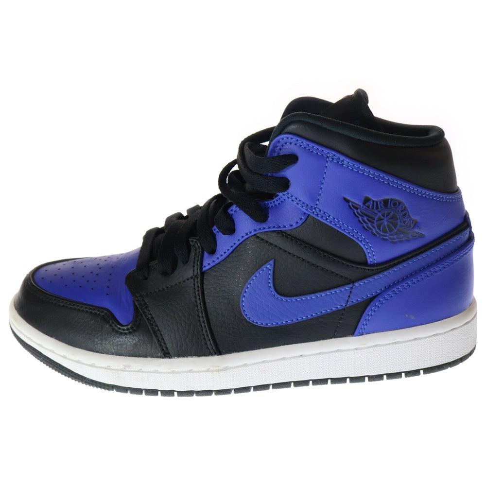 NIKE(ナイキ) AIR JORDAN 1 MID HYPER ROYAL エアジョーダン1 ハイパーロイヤル ミッド スニーカー US7.5/25.5cm ブルー/ブラック 554724-077