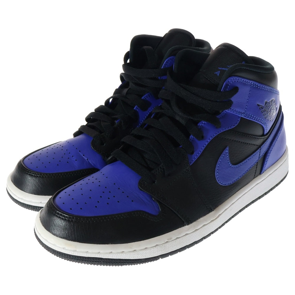 NIKE(ナイキ) AIR JORDAN 1 MID HYPER ROYAL エアジョーダン1 ハイパーロイヤル ミッド スニーカー US7.5/25.5cm ブルー/ブラック 554724-077