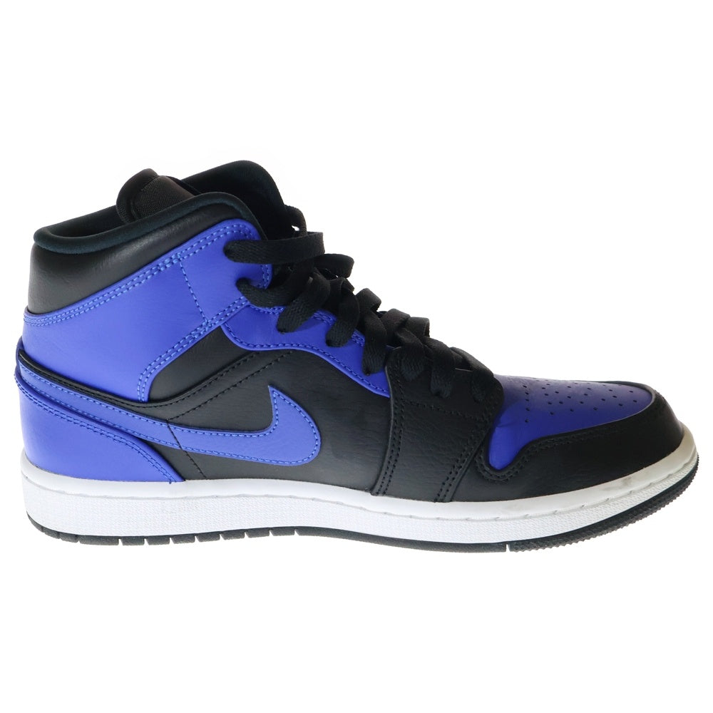 NIKE(ナイキ) AIR JORDAN 1 MID HYPER ROYAL エアジョーダン1 ハイパーロイヤル ミッド スニーカー US7.5/25.5cm ブルー/ブラック 554724-077
