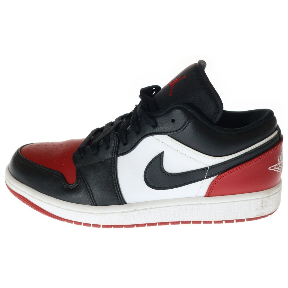 NIKE(ナイキ) AIR JORDAN 1 LOW BRED TOE エア ジョーダン 1 ブレッド トゥ ローカットスニーカー ブラック/レッド/ホワイト US9.5/27.5cm 553558-161