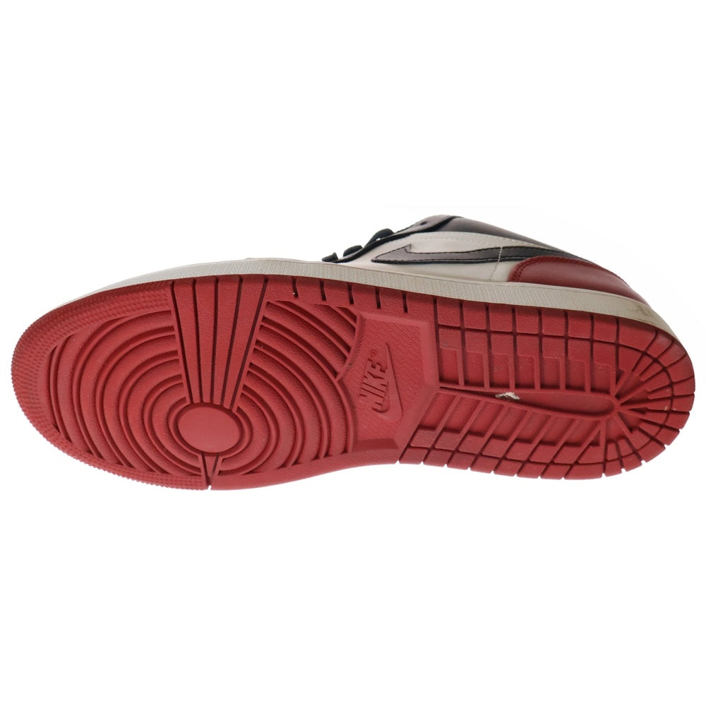 NIKE(ナイキ) AIR JORDAN 1 LOW BRED TOE エア ジョーダン 1 ブレッド トゥ ローカットスニーカー ブラック/レッド/ホワイト US9.5/27.5cm 553558-161