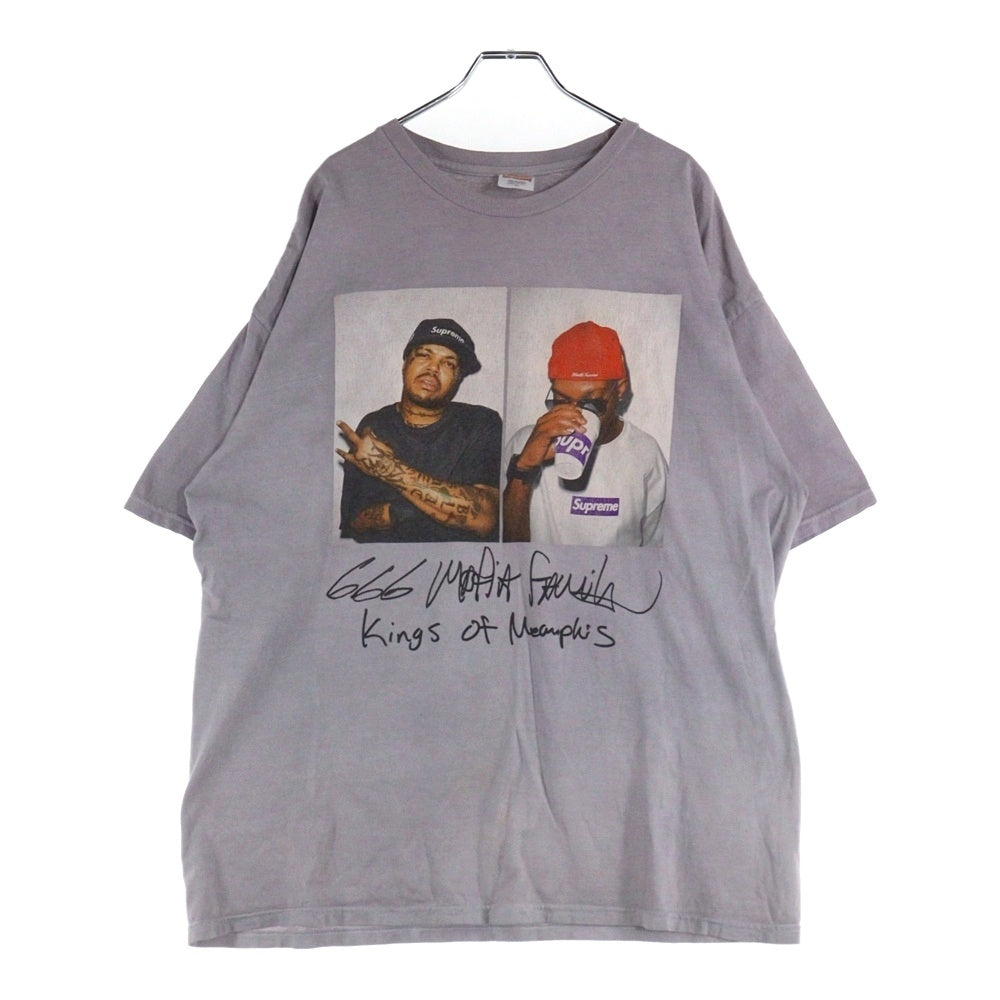 SUPREME(シュプリーム) 12AW Three Six Mafia Tee スリーシックスマフィア 半袖Tシャツ カットソー パープル