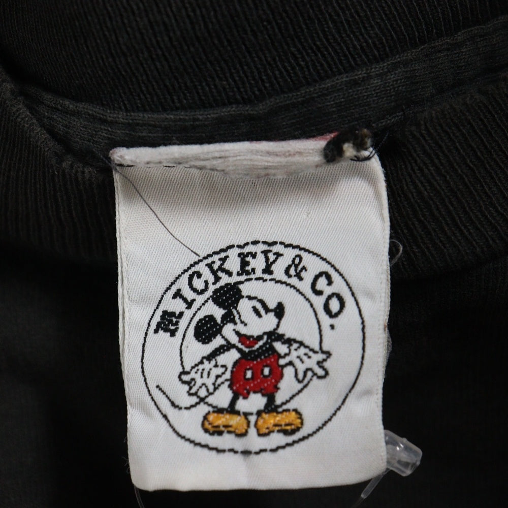 VINTAGE(ヴィンテージ) 90S VINTAGE MICKEY TEE ヴィンテージ 逆さミッキー プリント 半袖Tシャツ カットソー ブラック