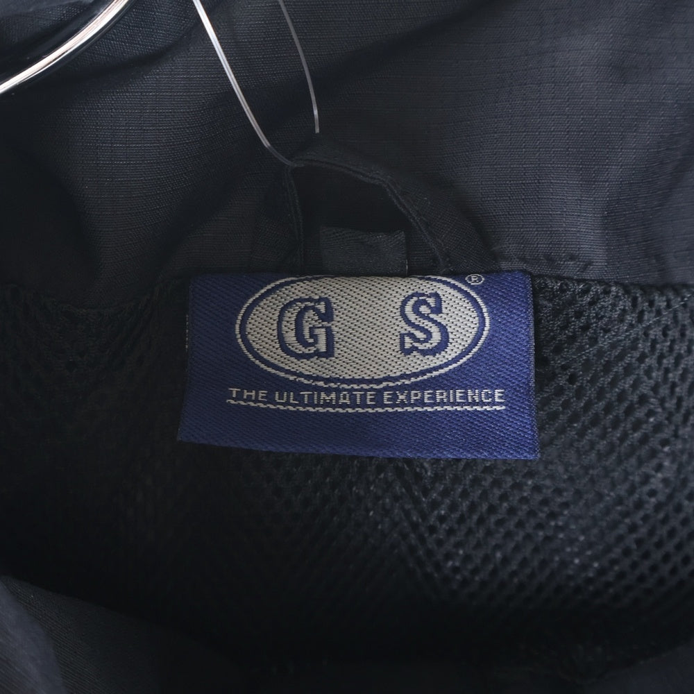 NO BRAND(ノーブランド) GS THE ULTIMATE EXPERIENCE ジーエスジアルティメイトエクスペリエンス ウォータープルーフ リップストップ ナイロンジャケット ブラック