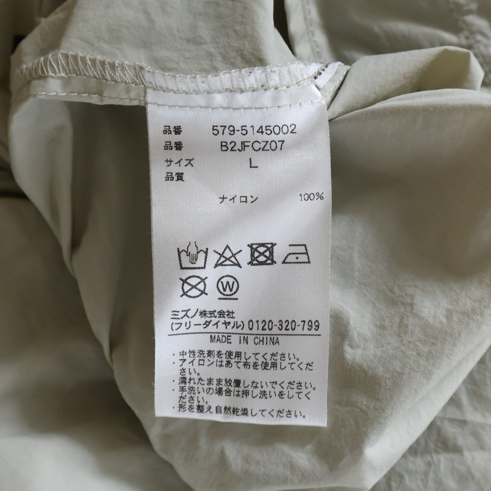 MARGARET HOWELL(マーガレットハウエル) ×MIZUNO LIGHTWEIGHT NYLON POPLIN TROUSERS ミズノ ライトウェイト ナイロンポプリン トラウザーパンツ グレー 579-5145002