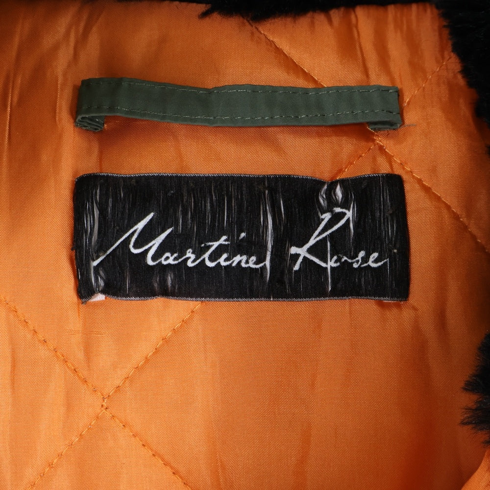 MARTINE ROSE(マーティンローズ) GIGANTIC N-3B PARKA オーバーサイズ フーデッド ジップアップ モッズコート グリーン