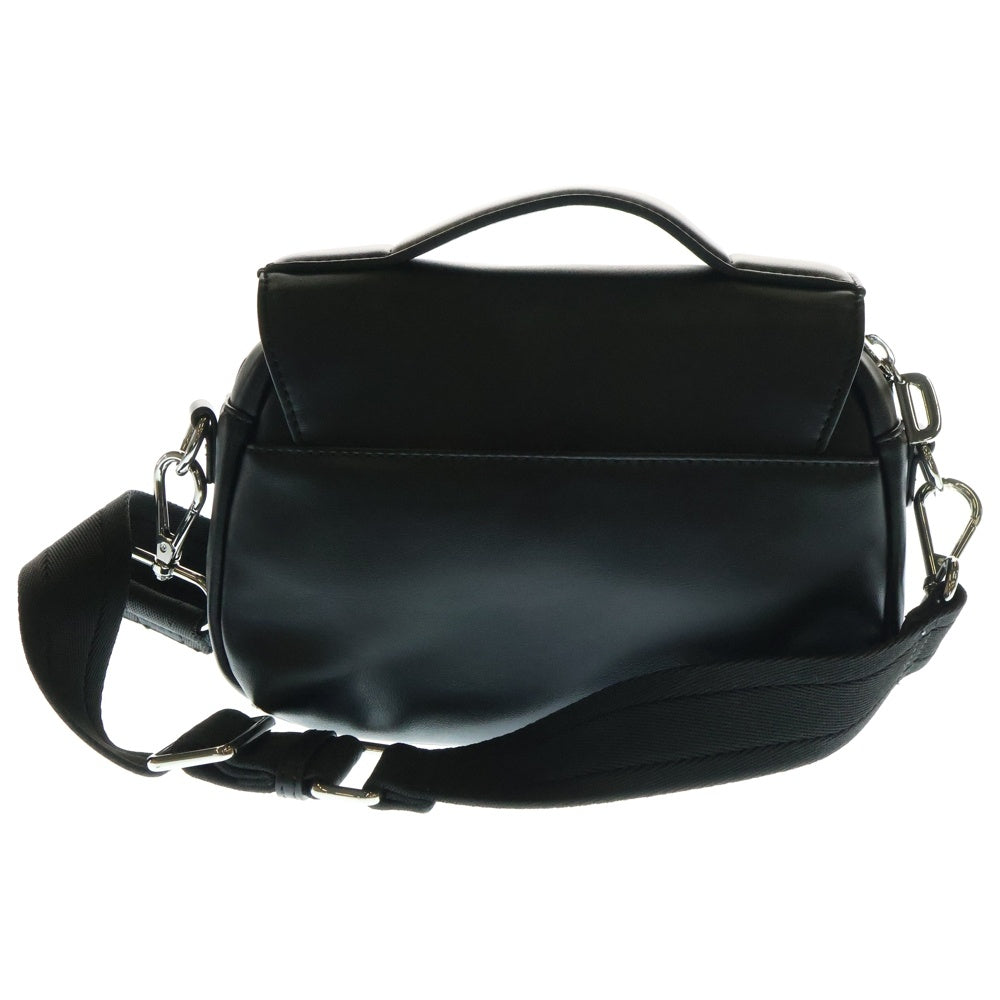 DIESEL(ディーゼル) イニシャルチェーン 2Way レザー ショルダー ハンドバッグ ブラック X10075
