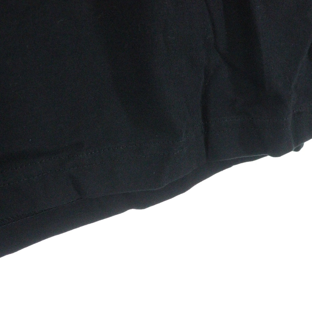 CHROME HEARTS(クロムハーツ) CH LS LTD スタッフ限定 バックホースシュープリント クルーネック 長袖Tシャツ カットソー ブラック/オレンジ