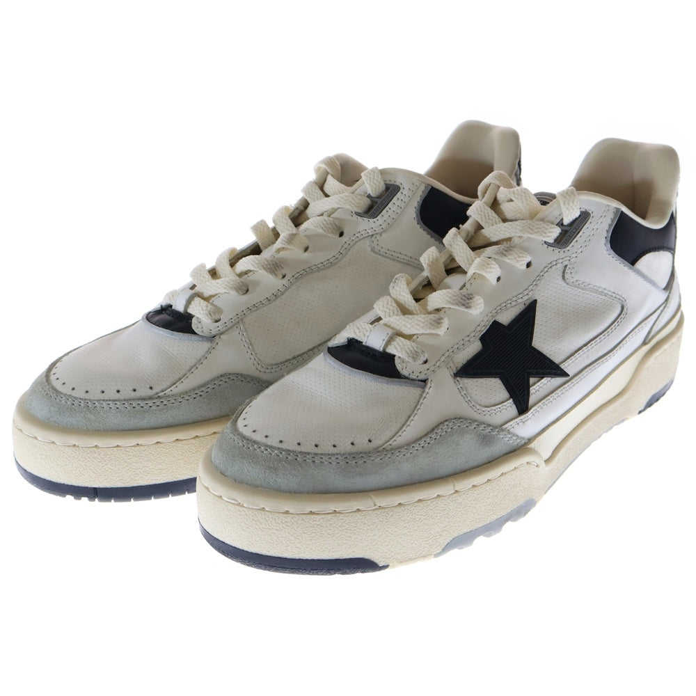 GOLDEN GOOSE DELUXE BRAND(ゴールデングースデラックスブランド) FORTY2 裏地レザー ローカットスニーカー ホワイト/ベージュ/ブラック GWF00630F00574511395
