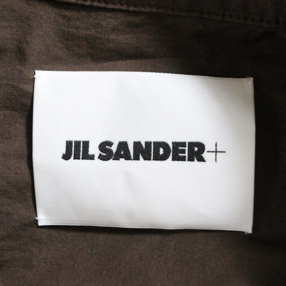 JIL SANDER +(ジルサンダープラス) 胸ポケット 6B レギュラーカラー 長袖シャツ ブラウン HS PM NM 0001