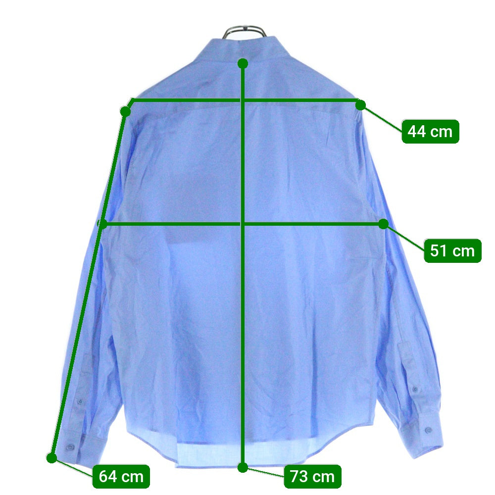 LOEWE(ロエベ) ANAGRAM POCKET SHIRT アナグラム エンブロイダリー ポケット レギュラーカラー 長袖シャツ ブルー H526Y05WB1