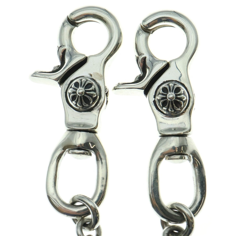 CHROME HEARTS(クロムハーツ) 2BALL SHORT-T/2クリップショート#2クロスボール ウォレットチェーン シルバー BCA064
