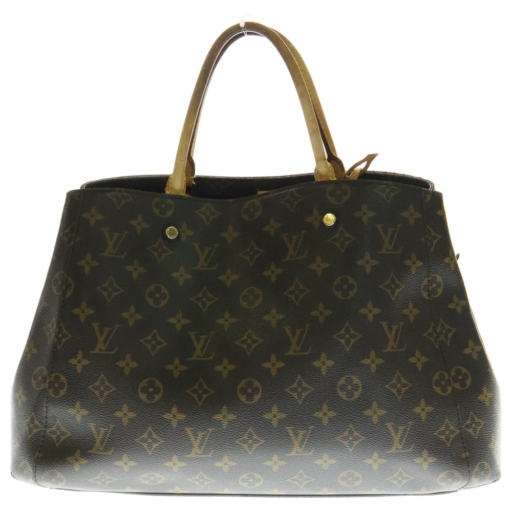 LOUIS VUITTON(ルイヴィトン) モンテーニュGM モノグラム レザー ハンドバッグ ブラウン M41067 TR0184