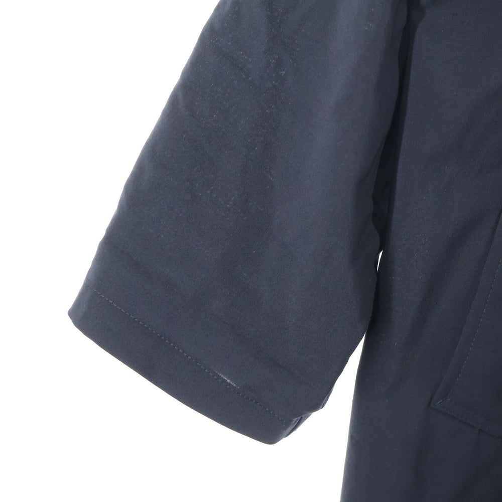 Y's(ワイズ) BORN PRODUCT COTTON TWILL DEFORMED SLEEVE SHIRT コットンツイル 変形スリーブ ロングシャツ ブラック レディース YB-B82-002