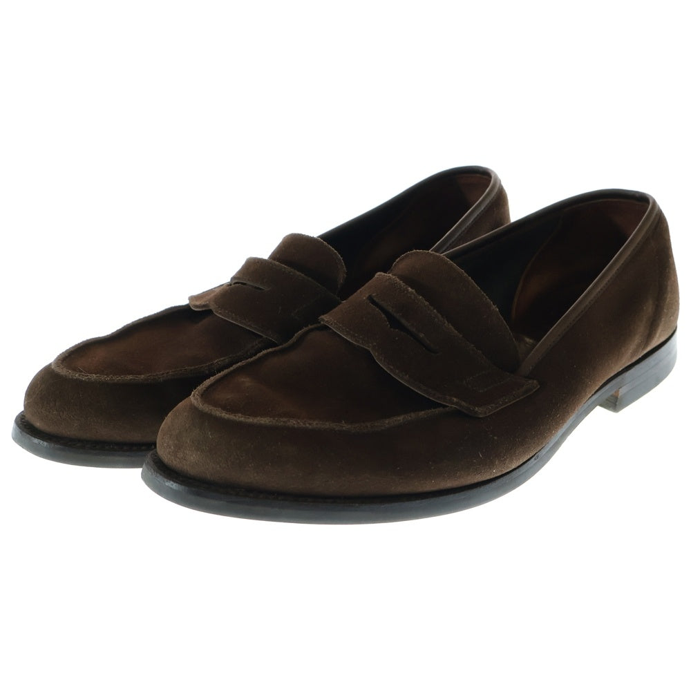 Crockett&Jones(クロケットアンドジョーンズ) BOSTON 2 ボストン スエードレザー ローファー ローカットシューズ ブラウン