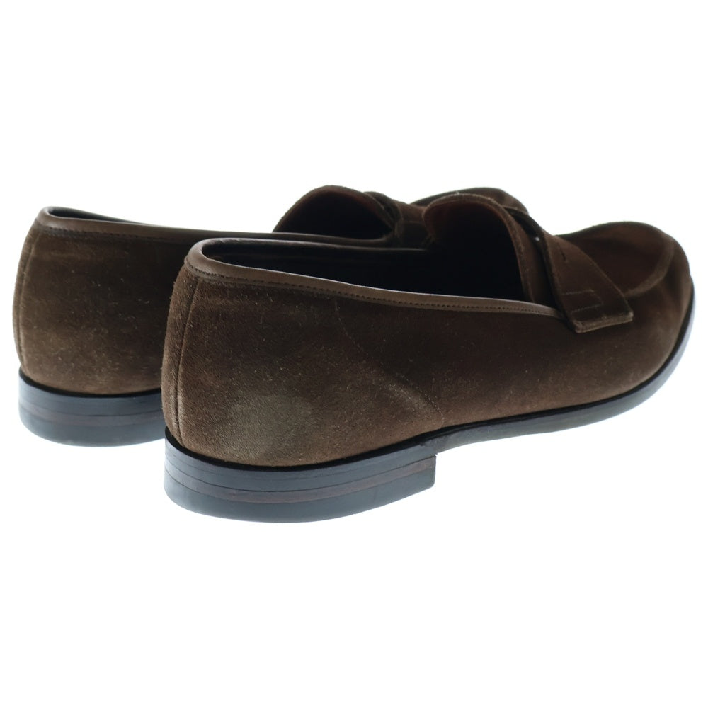 Crockett&Jones(クロケットアンドジョーンズ) BOSTON 2 ボストン スエードレザー ローファー ローカットシューズ ブラウン