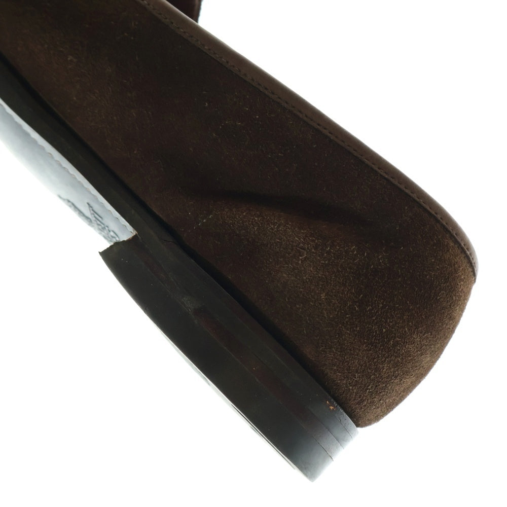 Crockett&Jones(クロケットアンドジョーンズ) BOSTON 2 ボストン スエードレザー ローファー ローカットシューズ ブラウン