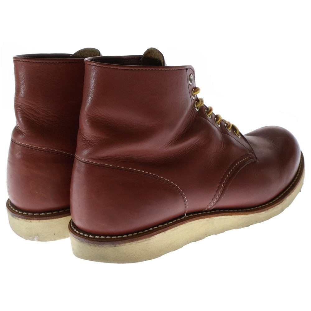 RED WING(レッド ウイング) 9105 PLAIN TOE プレートゥ ハイカット レザーシューズ ブラウン