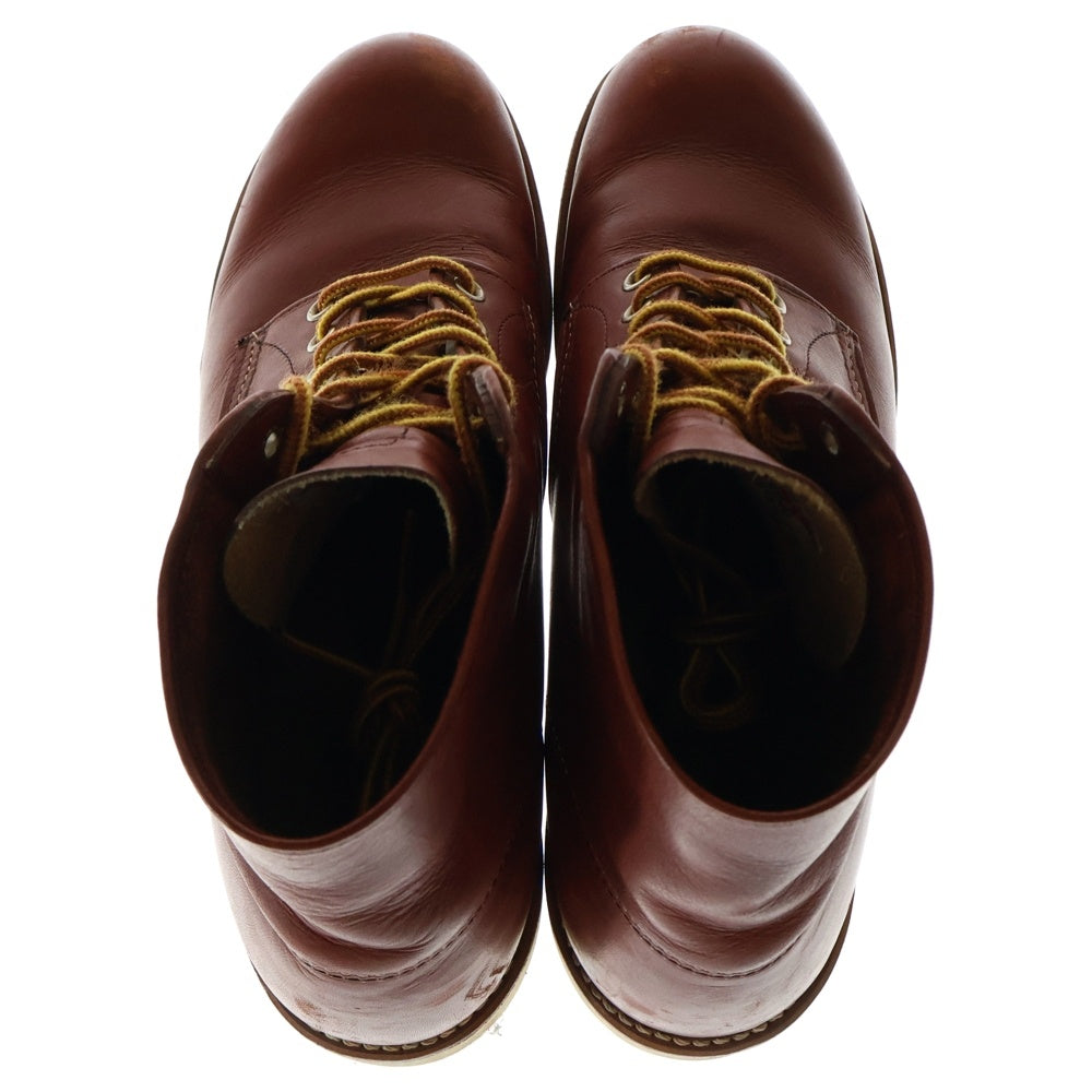 RED WING(レッド ウイング) 9105 PLAIN TOE プレートゥ ハイカット レザーシューズ ブラウン