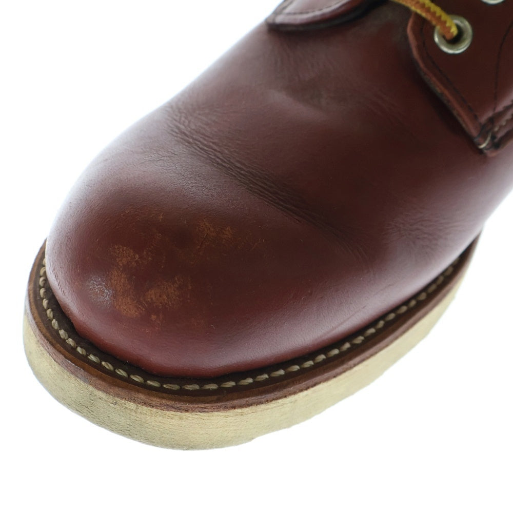 RED WING(レッド ウイング) 9105 PLAIN TOE プレートゥ ハイカット レザーシューズ ブラウン