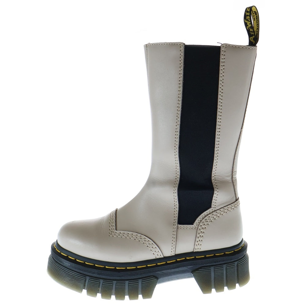 Dr.Martens(ドクターマーチン) AUDRICK オウドリック サイドゴア レザー チェルシー ブーツ ベージュ レディース