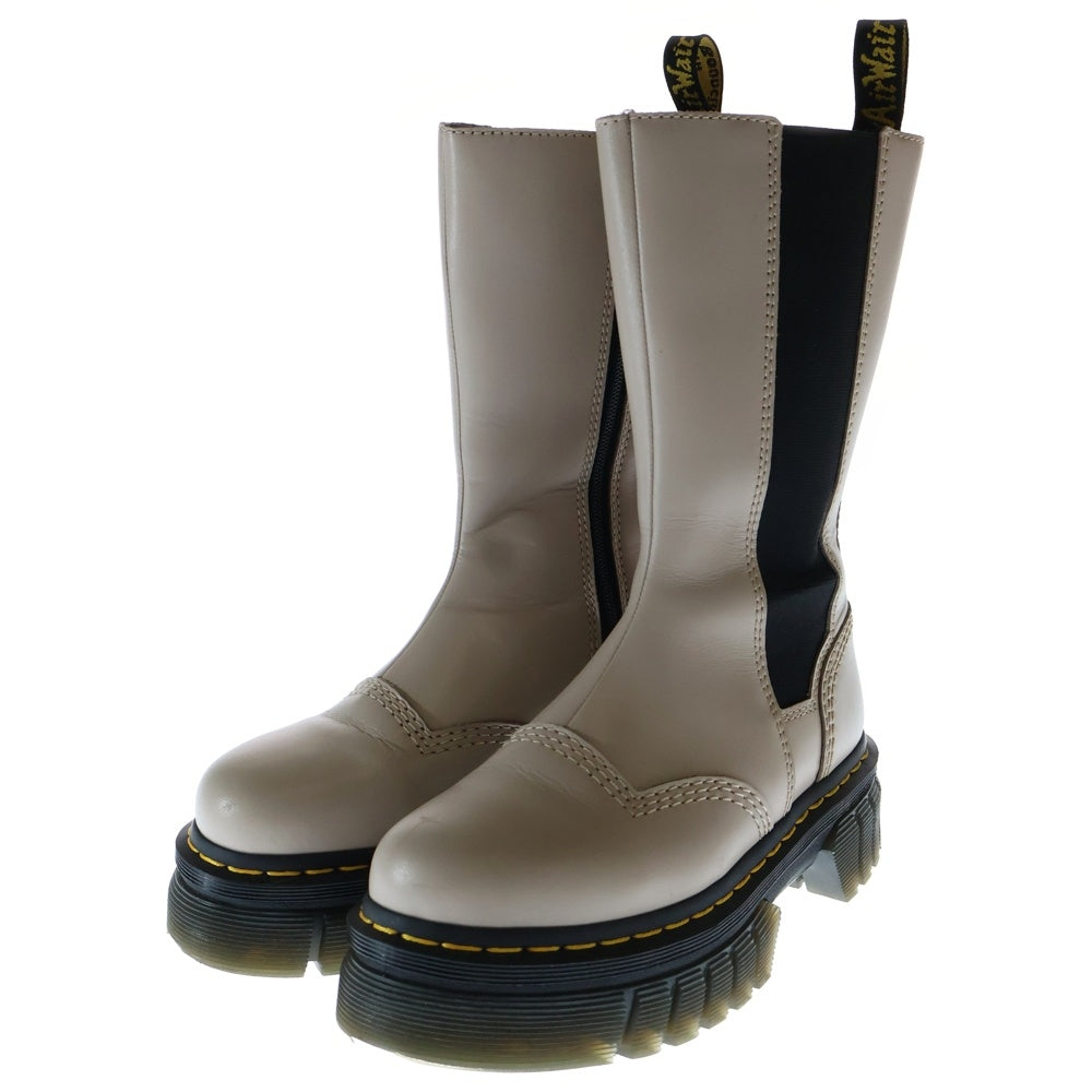 Dr.Martens(ドクターマーチン) AUDRICK オウドリック サイドゴア レザー チェルシー ブーツ ベージュ レディース