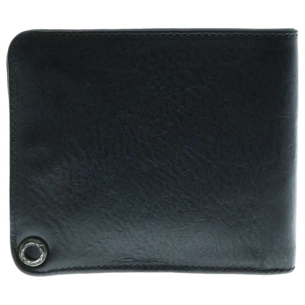 CHROME HEARTS(クロムハーツ) 1SNAP 1スナップ クロス ボールボタン レザーウォレット 財布 ブラック BCA361