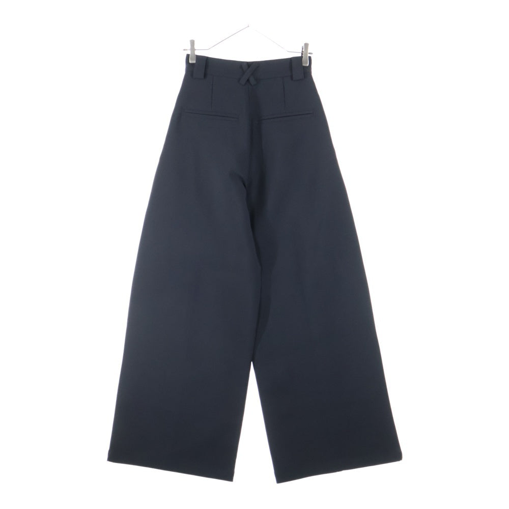 Fax Copy Express(ファックスコピーエクスプレス) 21SS Front Pocket Wide Leg Trouser フロントポケット 1タック ワイドレッグ トラウザー パンツ ブラック 21SS-PT01-BK