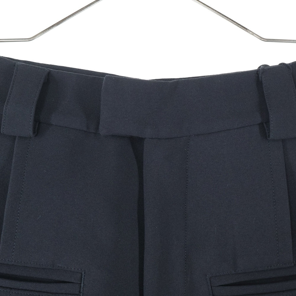 Fax Copy Express(ファックスコピーエクスプレス) 21SS Front Pocket Wide Leg Trouser フロントポケット 1タック ワイドレッグ トラウザー パンツ ブラック 21SS-PT01-BK
