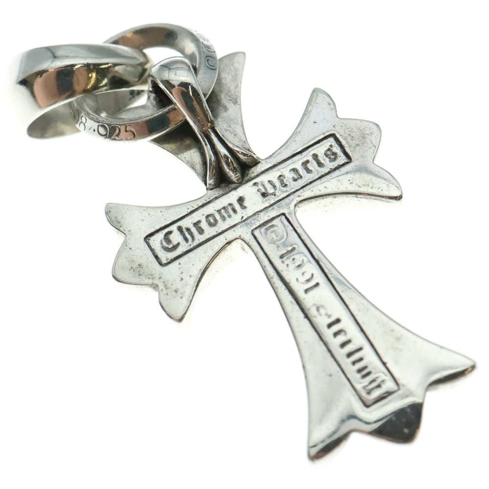 CHROME HEARTS(クロムハーツ) CH CRS SML W/BALE Wベイル スモールCHクロス ペンダントトップ シルバー BCA218