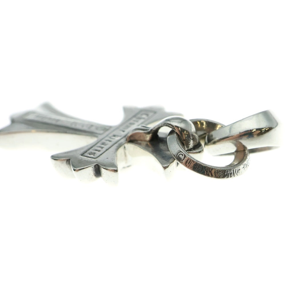 CHROME HEARTS(クロムハーツ) CH CRS SML W/BALE Wベイル スモールCHクロス ペンダントトップ シルバー BCA218