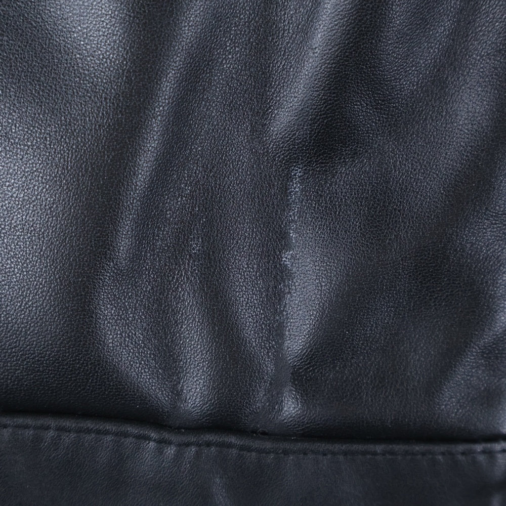 Lewis Leathers(ルイスレザー) ×HYSTERIC GLAMOUR ヒステリックグラマー スポーツマン シングルレザーライダース ジャケット ブラック 0194LB03