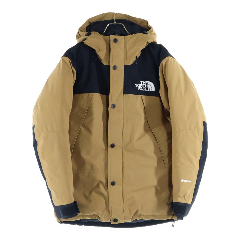 THE NORTH FACE(ザノースフェイス) MOUNTAIN DOWN JACKET GORE-TEX マウンテン フーデッドダウンジャケット ゴアテックス ベージュ/ブラック ND91930