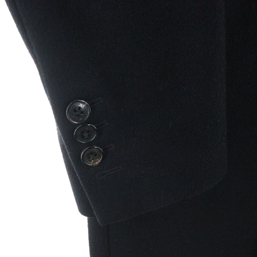 VIKTOR & ROLF(ヴィクターアンドロルフ) 13AW ファーアタッチメント ウール混 ロングチェスターコート ジャケット ブラック S42AA0022