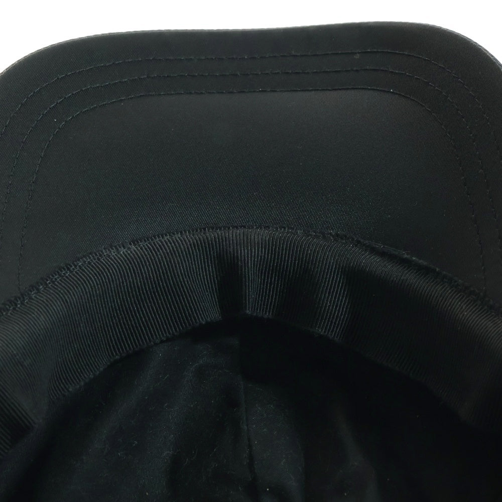 PRADA(プラダ) Re-Nylon リナイロン トライアングルロゴプレート キャップ 帽子 ブラック 2HC274