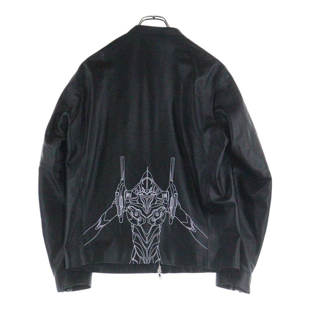 TAKEO KIKUCHI(タケオキクチ) ×EVANGELION エヴァンゲリオン 零号機 ジップアップ レザージャケット ブラック 170-59700