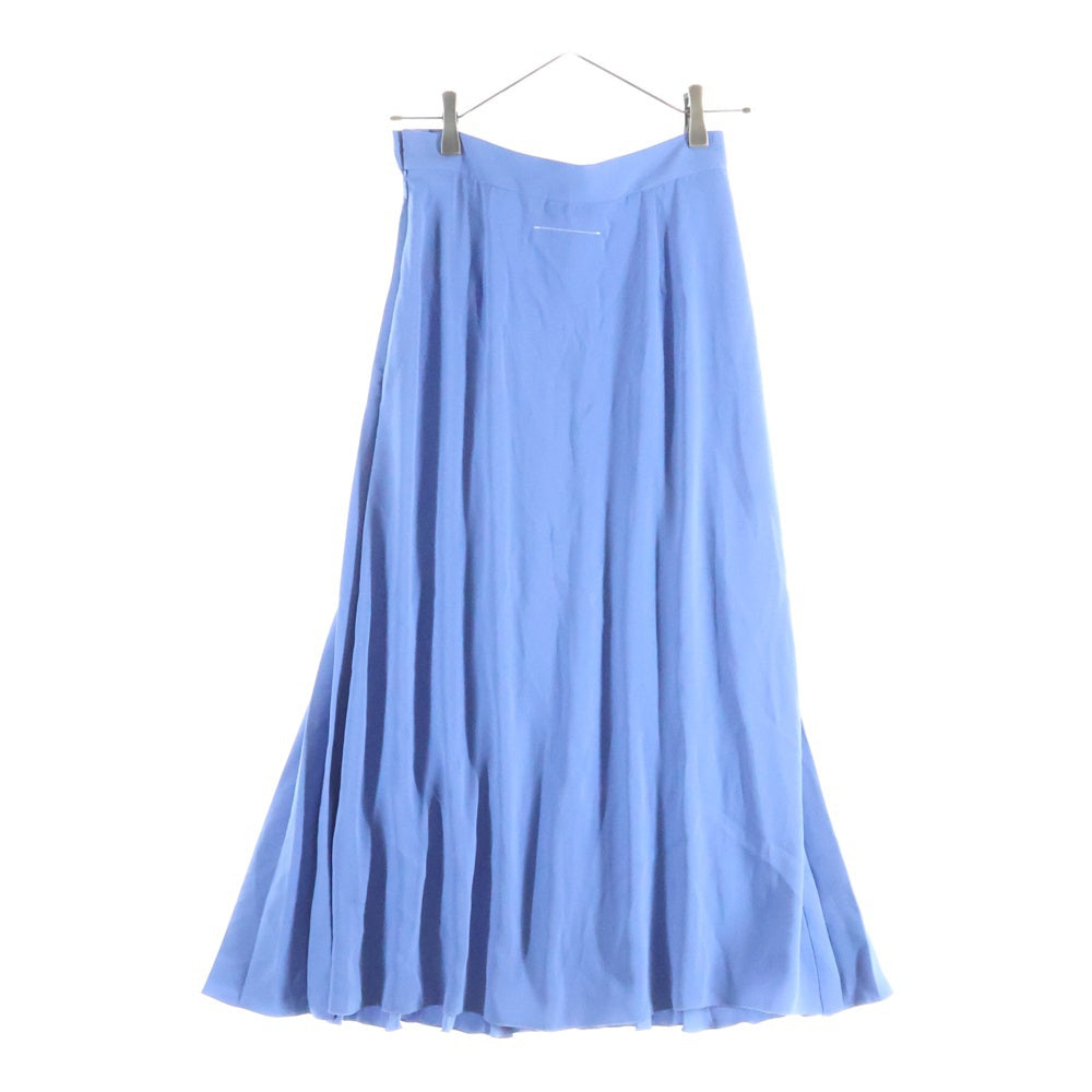 MM6 Maison Margiela(エムエムシックスメゾンマルジェラ) 21SS プリーツミディ ロングスカート S52MA0128 レディース ブルー