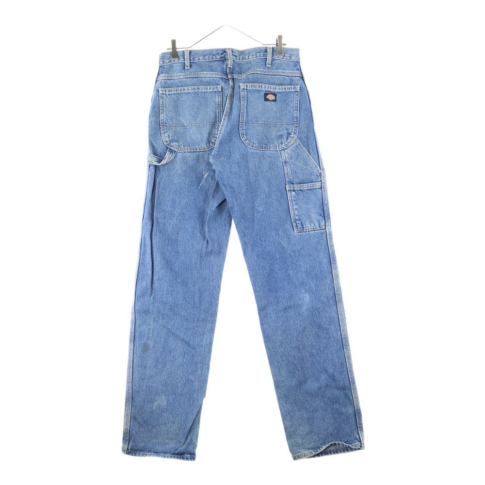 Dickies(ディッキーズ) ロゴパッチ ジップフライ ワイド ペインター デニム パンツ インディゴ 1993SNB