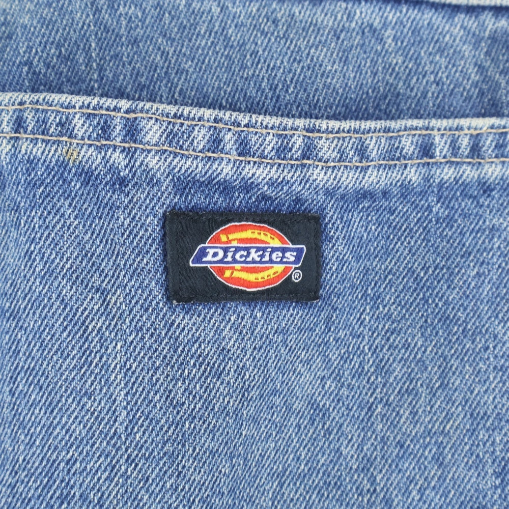 Dickies(ディッキーズ) ロゴパッチ ジップフライ ワイド ペインター デニム パンツ インディゴ 1993SNB