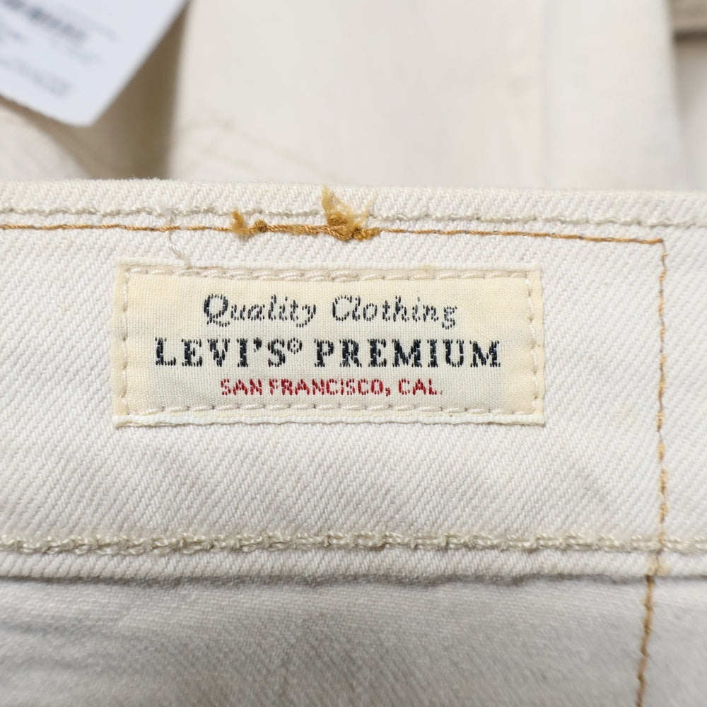 Levi's(リーバイス) PREMIUM 502 プレミアム ジップフライ レギュラー ストレート デニム パンツ ホワイト 29507-1107
