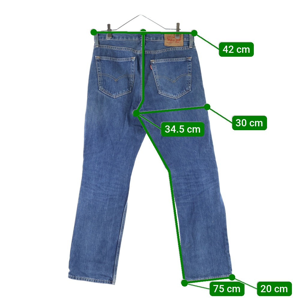 Levi's(リーバイス) 516 ジップフライ スリム ストレート デニム パンツ インディゴ 50516-0009