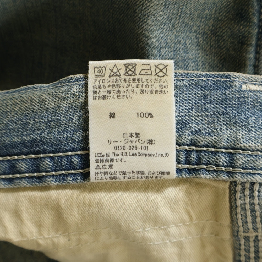 LEE(リー) DUNGAREES ダンガリーズ ジップフライ ワイド ペインター デニム パンツ インディゴ LM7288