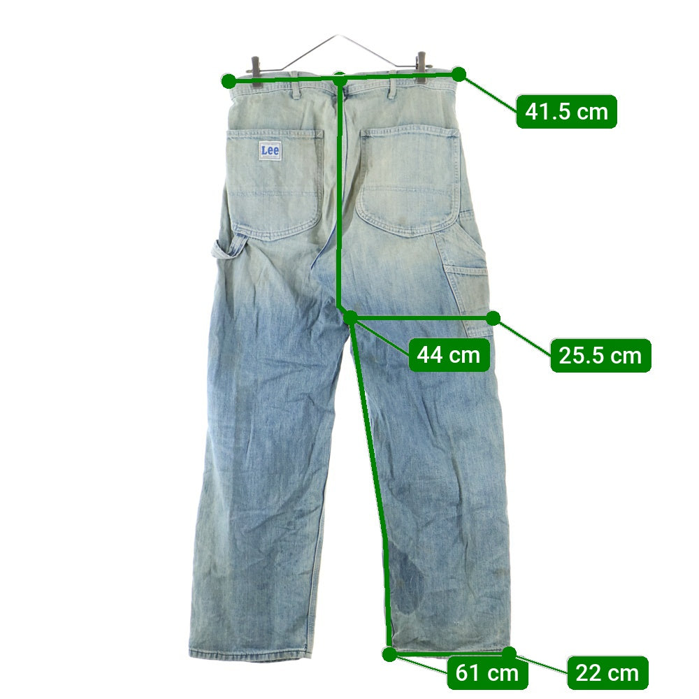 LEE(リー) DUNGAREES ダンガリーズ ジップフライ ワイド ペインター デニム パンツ インディゴ LM7288