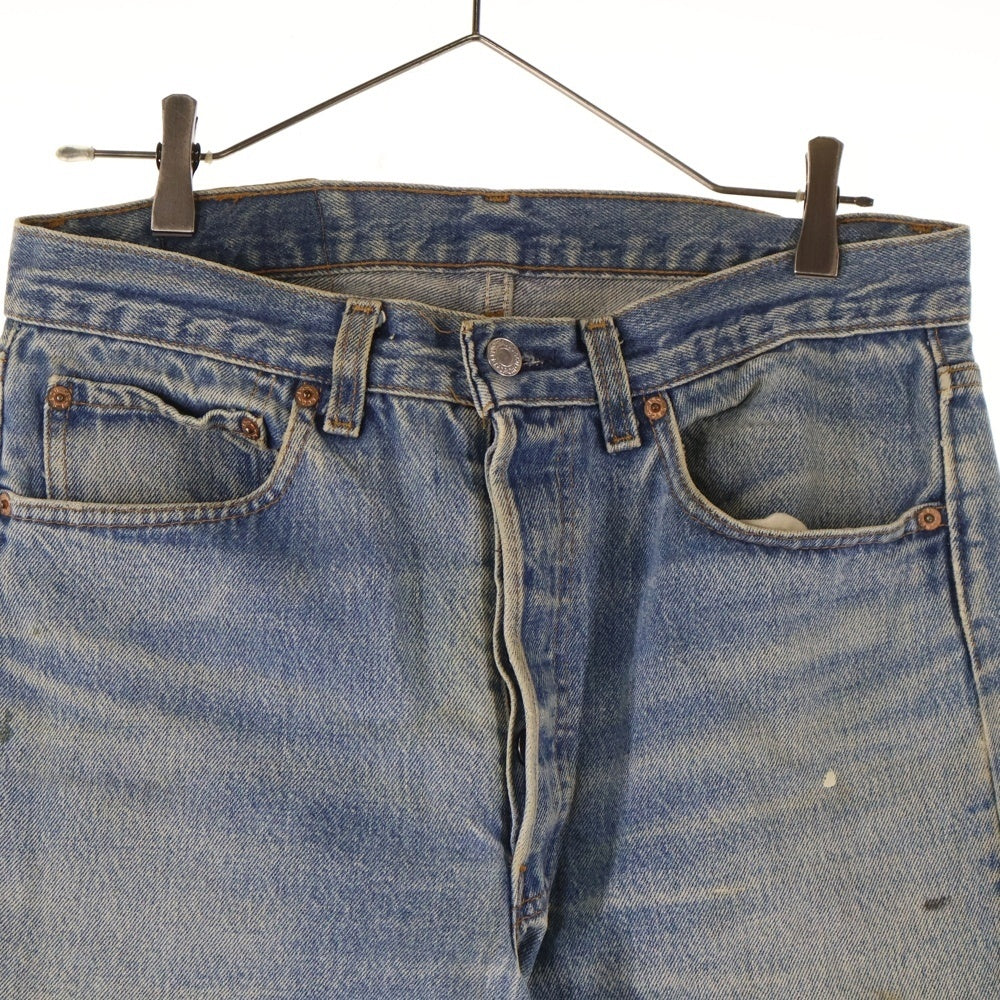 Levi's(リーバイス) 80-90s VINTGE 501XX 復刻 ボタン裏刻印552 ボタンフライ ストレート デニム パンツ インディゴ 501-0117