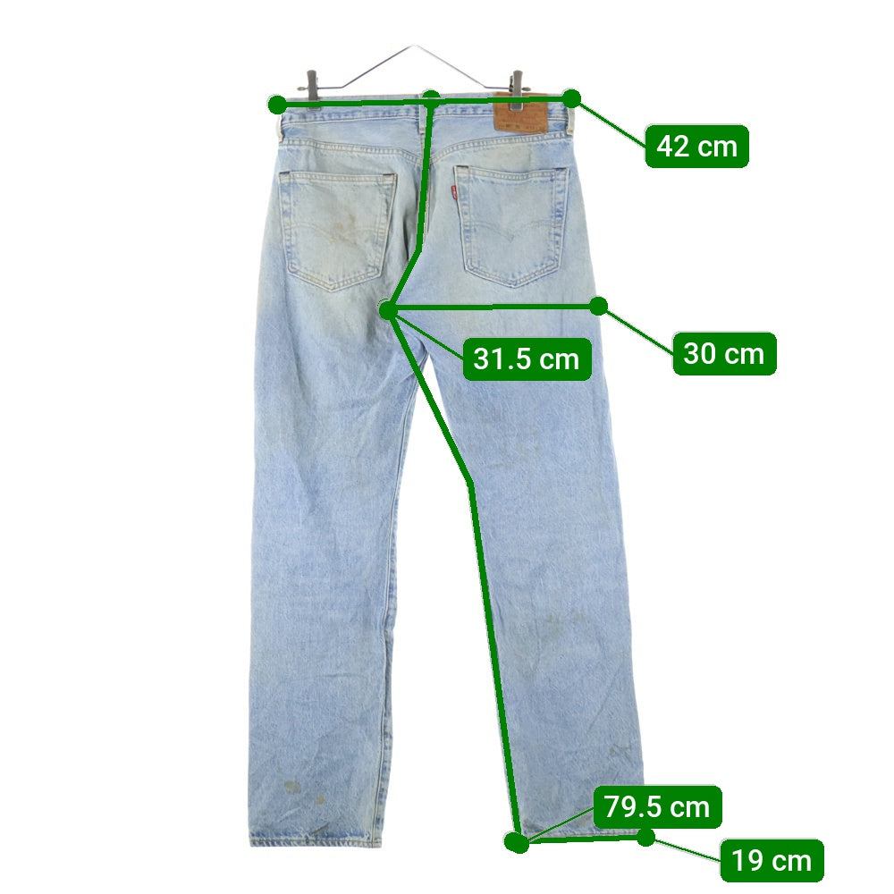 Levi's(リーバイス) USA製 PREMIUM 501 プレミアム ボタンフライ レギュラー ストレート デニム パンツ インディゴ 79830-0031