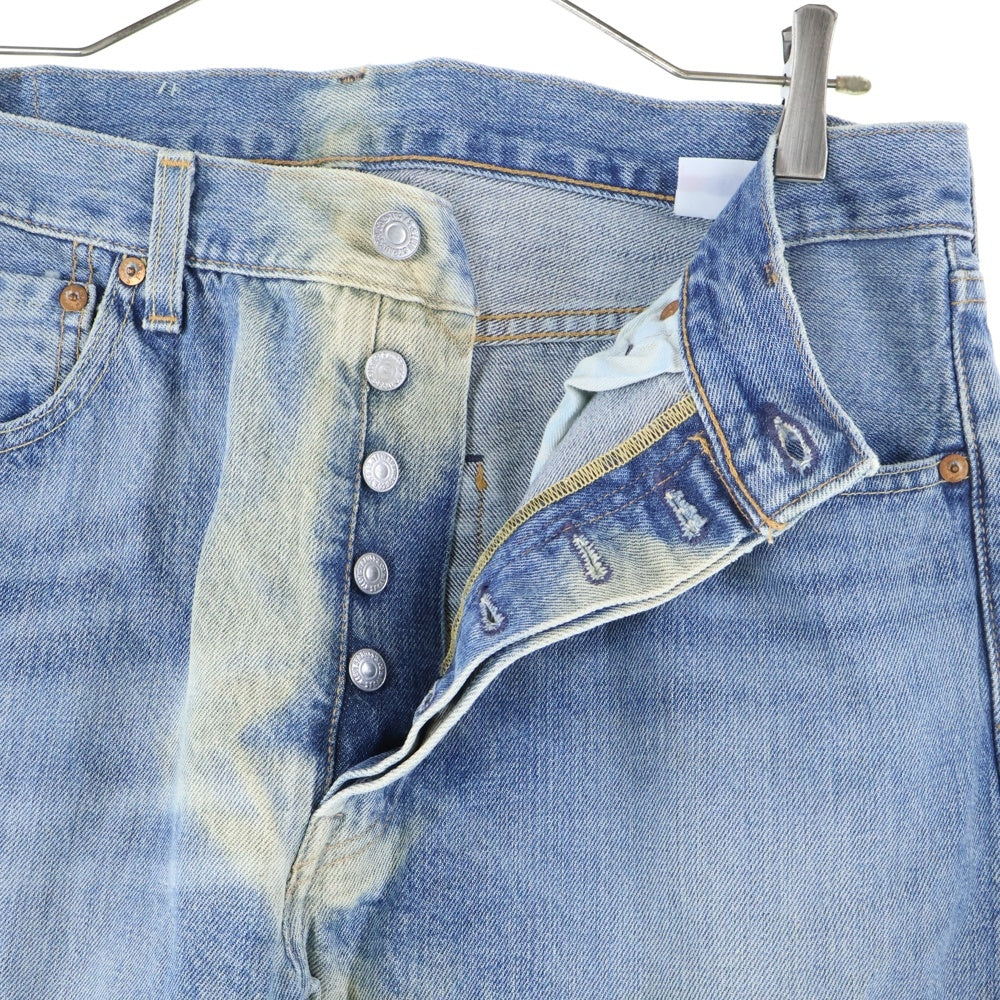 Levi's(リーバイス) USA製 BIG E PREMIUM 501 復刻 ビッグE プレミアム ボタンフライ ストレート デニム パンツ インディゴ 00501-2454