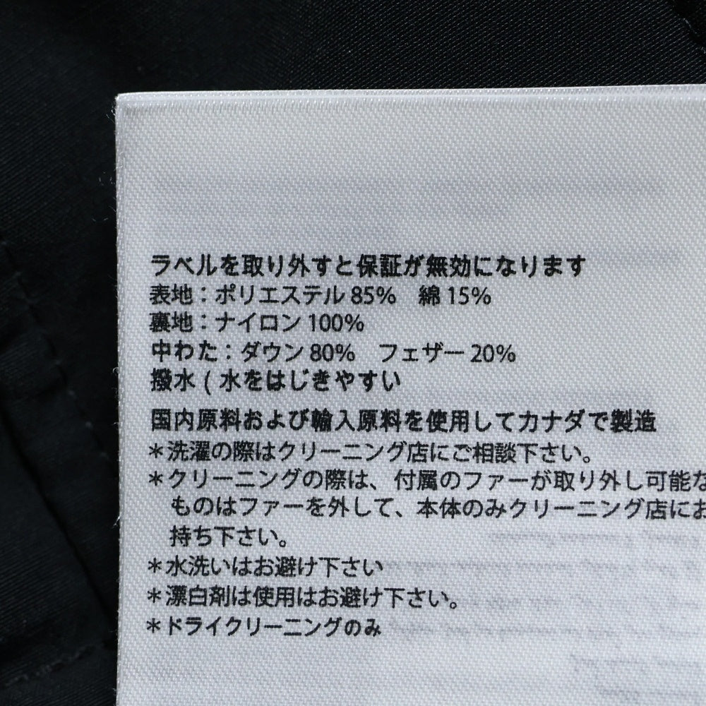 CANADA GOOSE(カナダグース) BLACK LABEL ROSSCLAIR PARKA ブラックレーベル ロスクレア ファーフーデッド ダウンジャケット コート ブラック 2580LB レディース