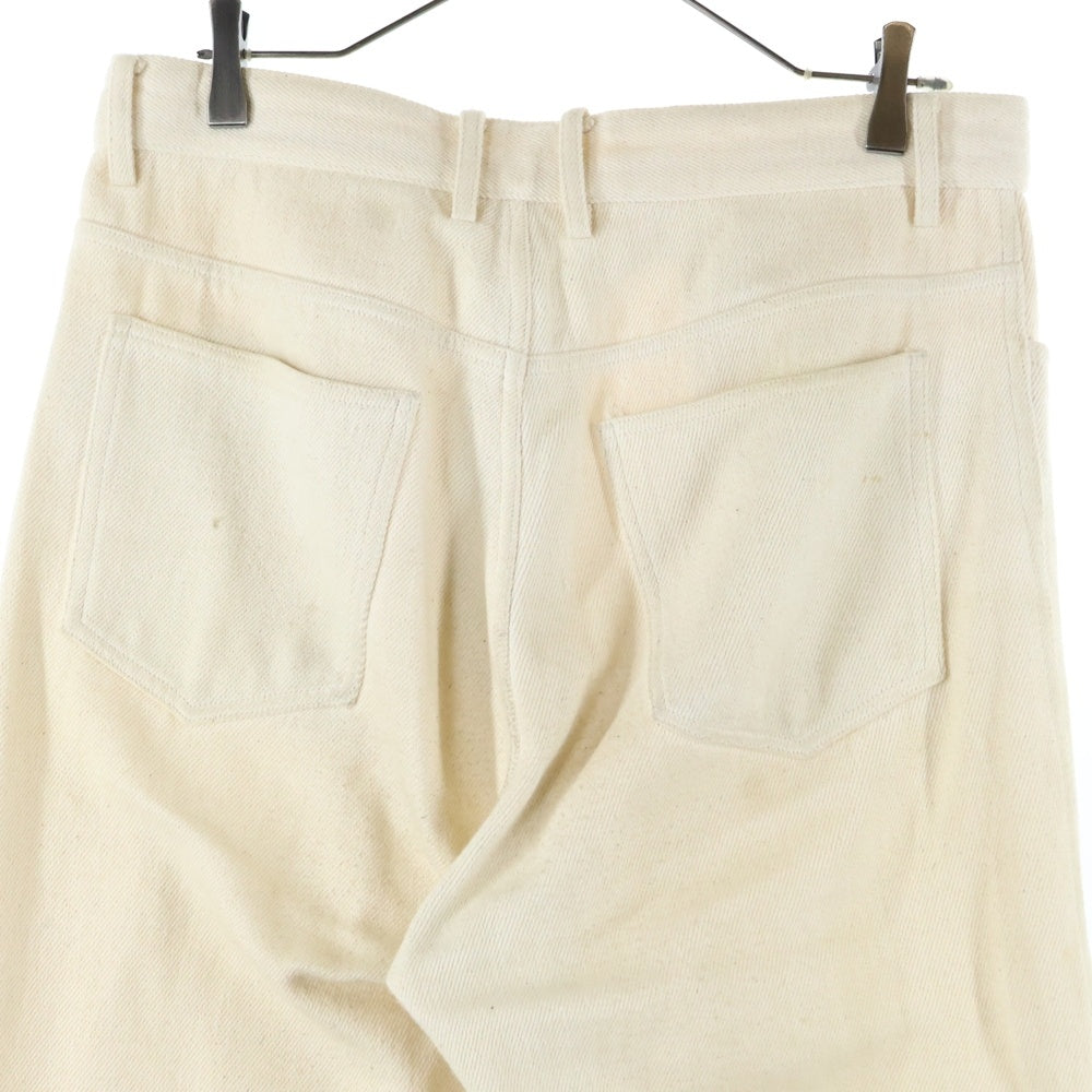 UNUSED(アンユーズド) DENIM PANTS 4ポケット カラーデニム ジップフライパンツ アイボリー UW0877