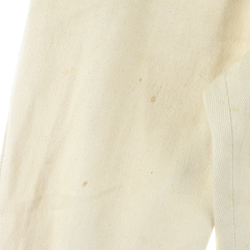 UNUSED(アンユーズド) DENIM PANTS 4ポケット カラーデニム ジップフライパンツ アイボリー UW0877