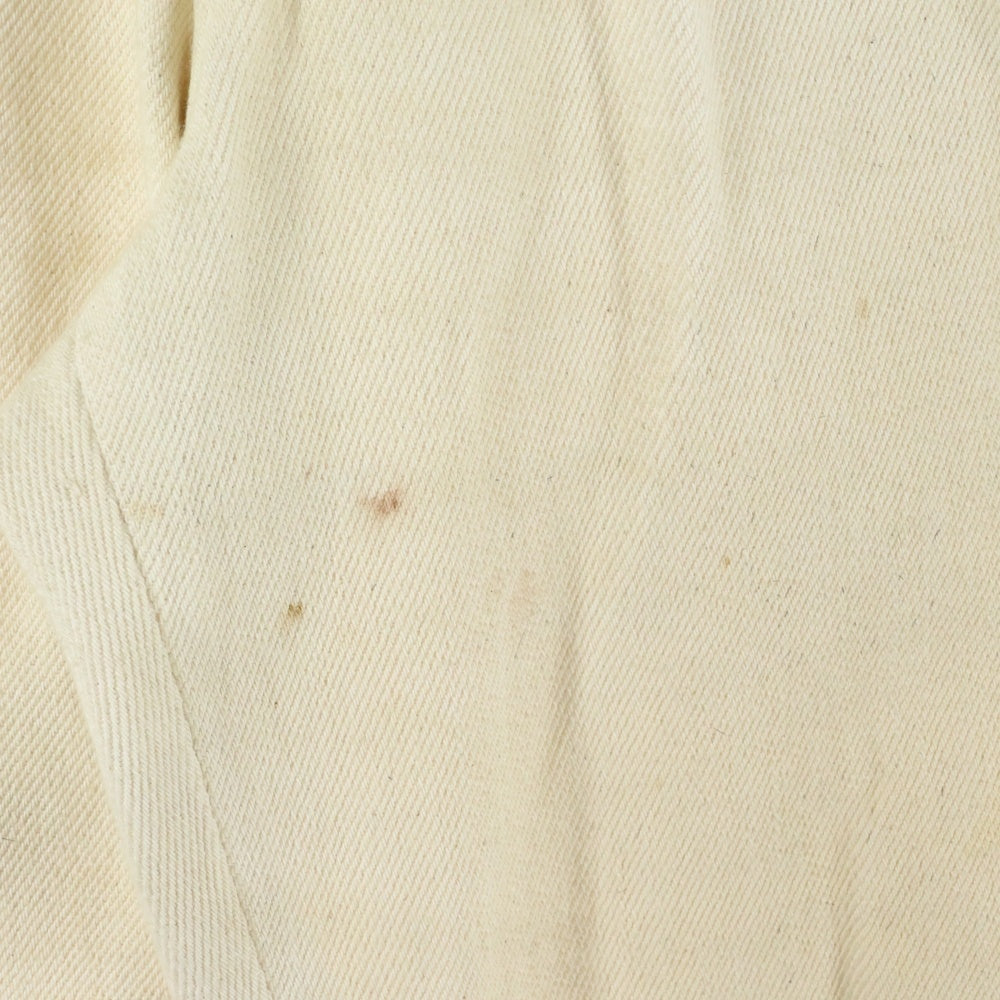 UNUSED(アンユーズド) DENIM PANTS 4ポケット カラーデニム ジップフライパンツ アイボリー UW0877